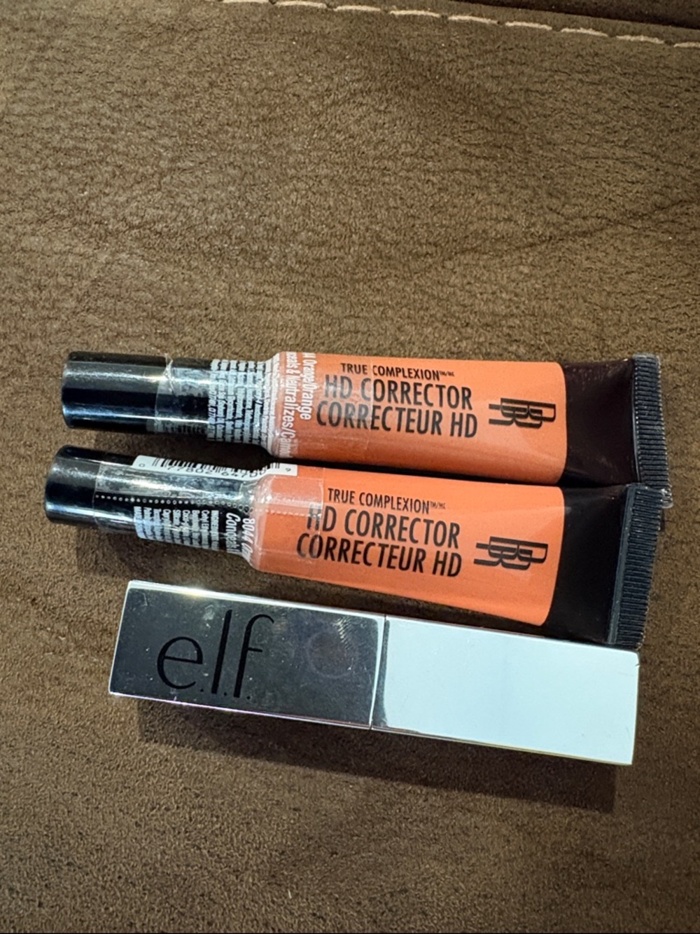 ELF Lipstick & HD Corrector Duo in Bright Orange and Silver